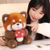 Internet Sensation: Cute Mushroom Raccoon Plush Toy - Perfect for Gifts & Claw Machines