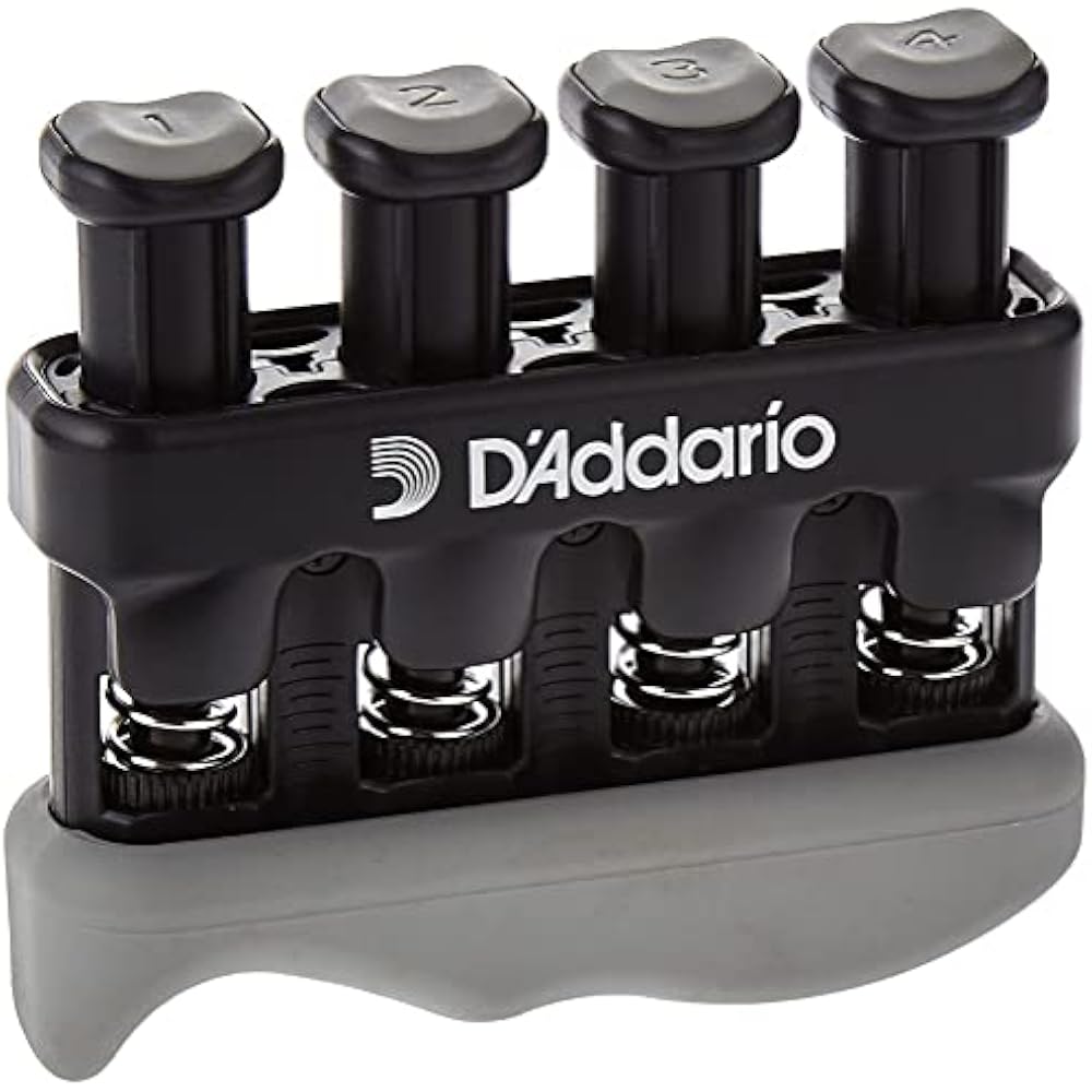 D'Addario Training Tool for Grip Strength Training, Hand Trainer with Tension Adjustment Screw, V...