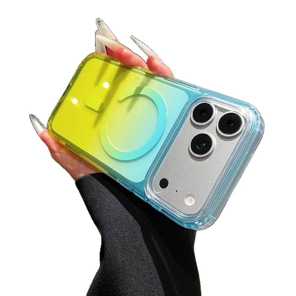 Factory applicable Apple 11 mobile phone case Korean iphone11promax gradual change color 11pro magnetic case