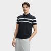 Fila Summer Striped Fashion Versatile Casual Short Sleeve Polo Men Polo Legendary-Blue F11M431104FNV