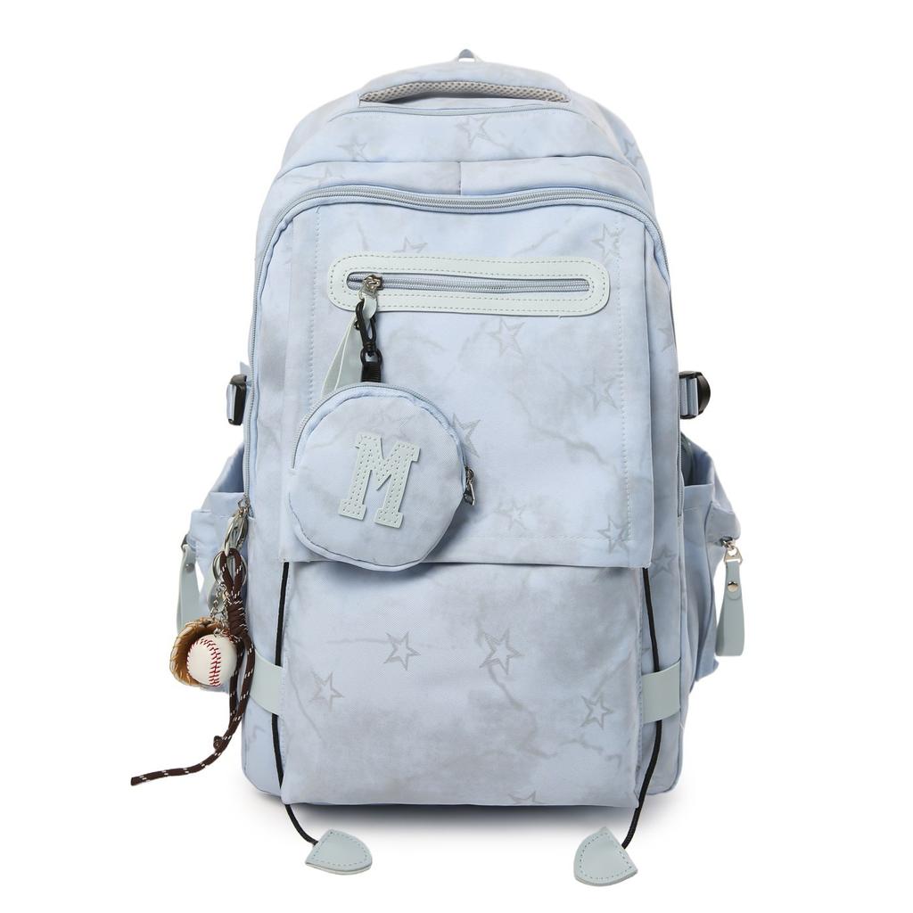 Schoolbag new tie-dye niche design small fresh schoolbag high school student large capacity backpack junior high school student travel backpack