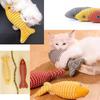 Cat Fish Toy Interactive Simulation Fish Cat Mint Fidget Toys burlap fish cat Grinding Teeth and Claws Self Hi Pet Soothing Toys