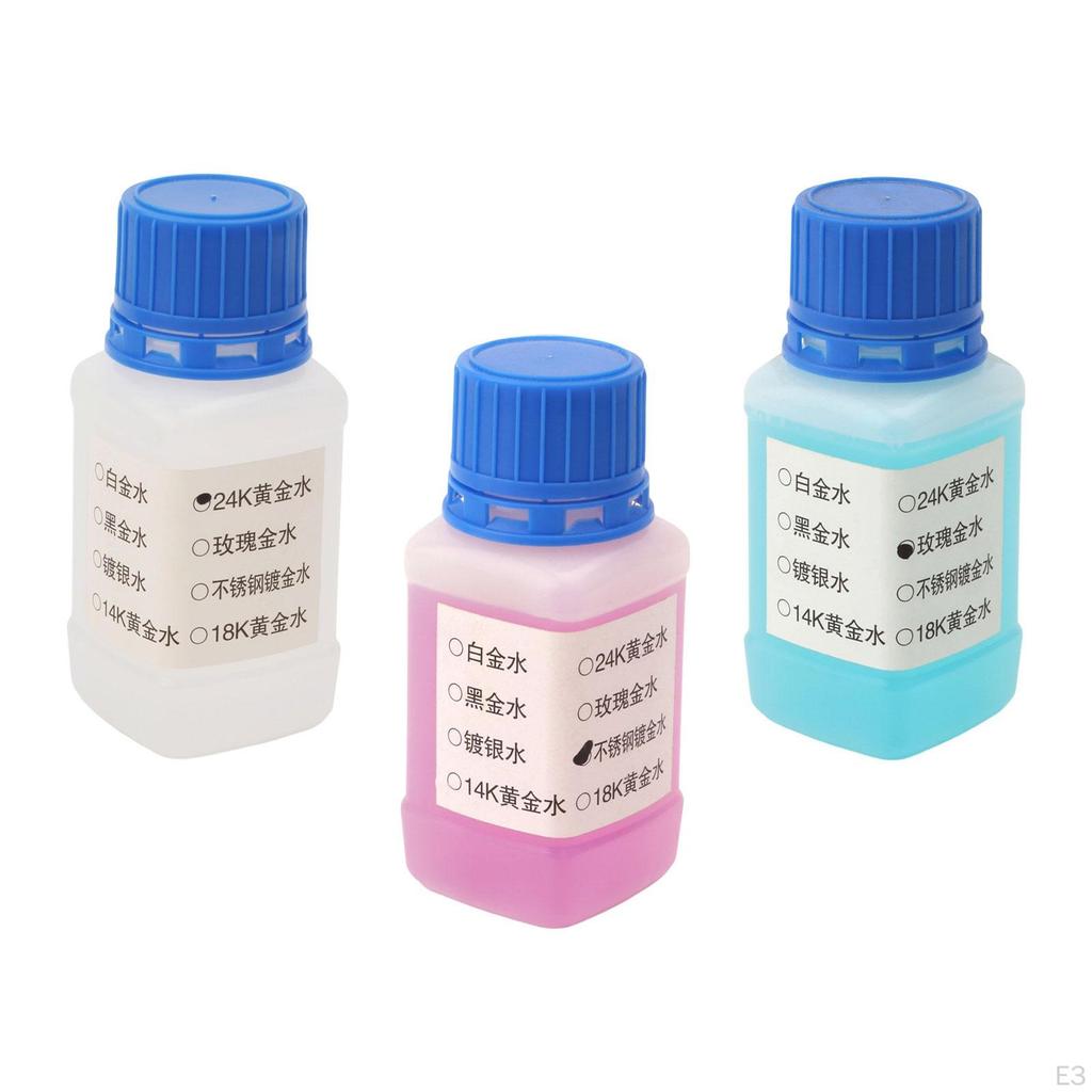 Pokovovací roztok 100 ml Obchod s doplňky pro šperky Nástroj pro výrobu šperků 24k Zlatý