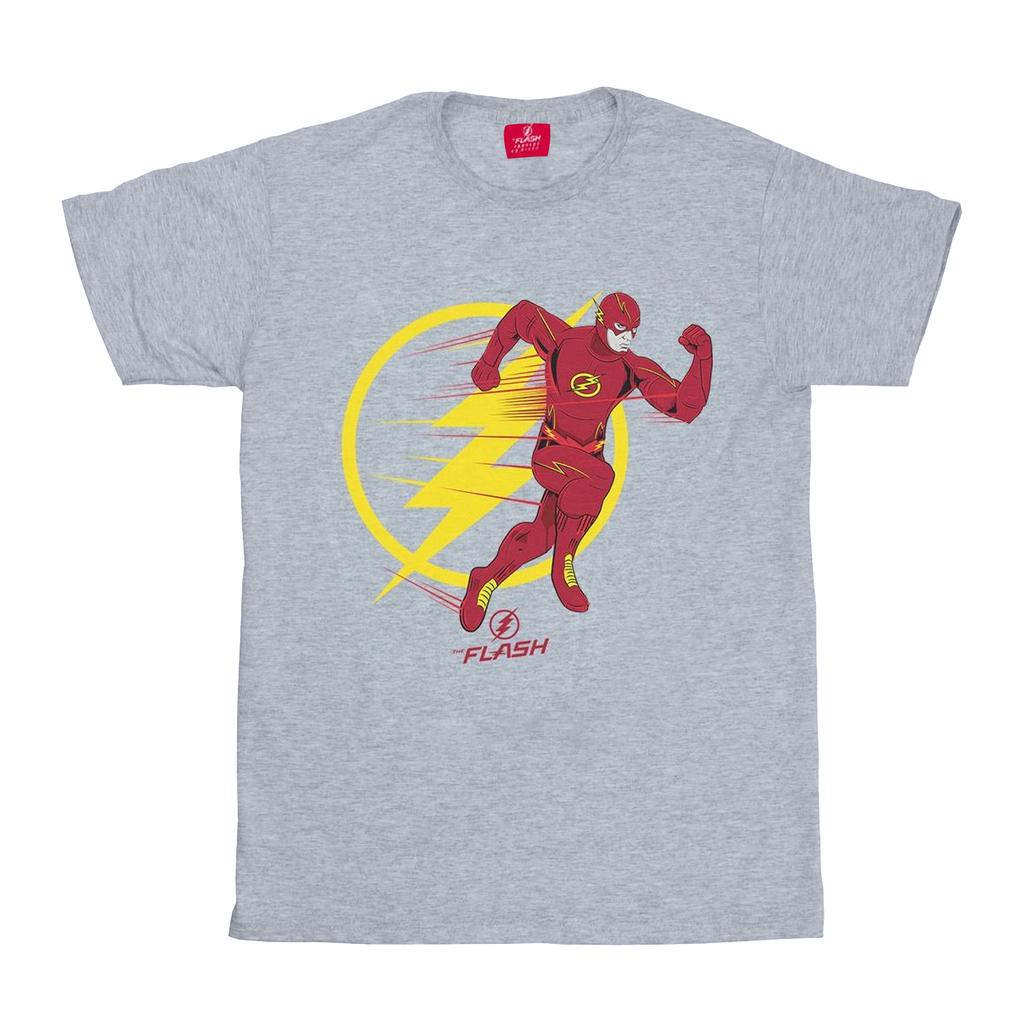 DC Comics Girls The Flash Running Emblem Cotton T-Shirt