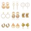 Fashion Statement Earrings Metal Round Geometric Earrings For Women Hanging Dangle Modern Jewelry Punk