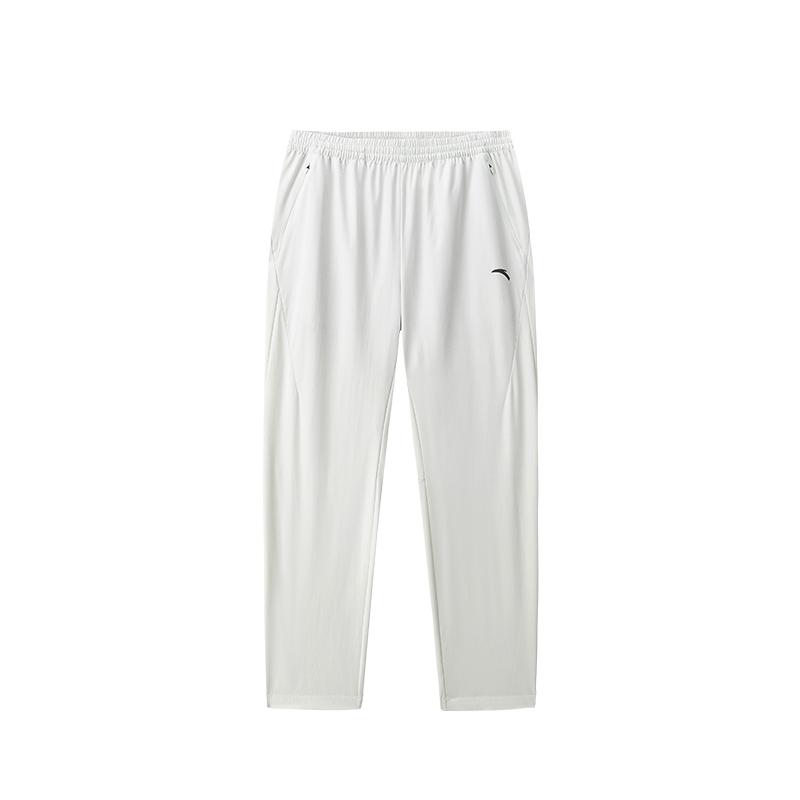 Anta Logo Print Sports Trendy Versatile Urban Commuting Straight Classic Zipper Woven Breathable Comfortable Casual Pants Men pants 952627522-1 L