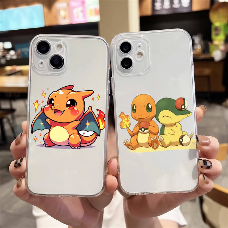 E-57 Pokemon Cute Case για iPhone 7 8 11 12 13 14 15 16 Pro Max Plus Mini Xiaomi Redmi A3 9A 9C 10A 10C 13C Σημείωση 9 11 Realme Narzo C30 C55