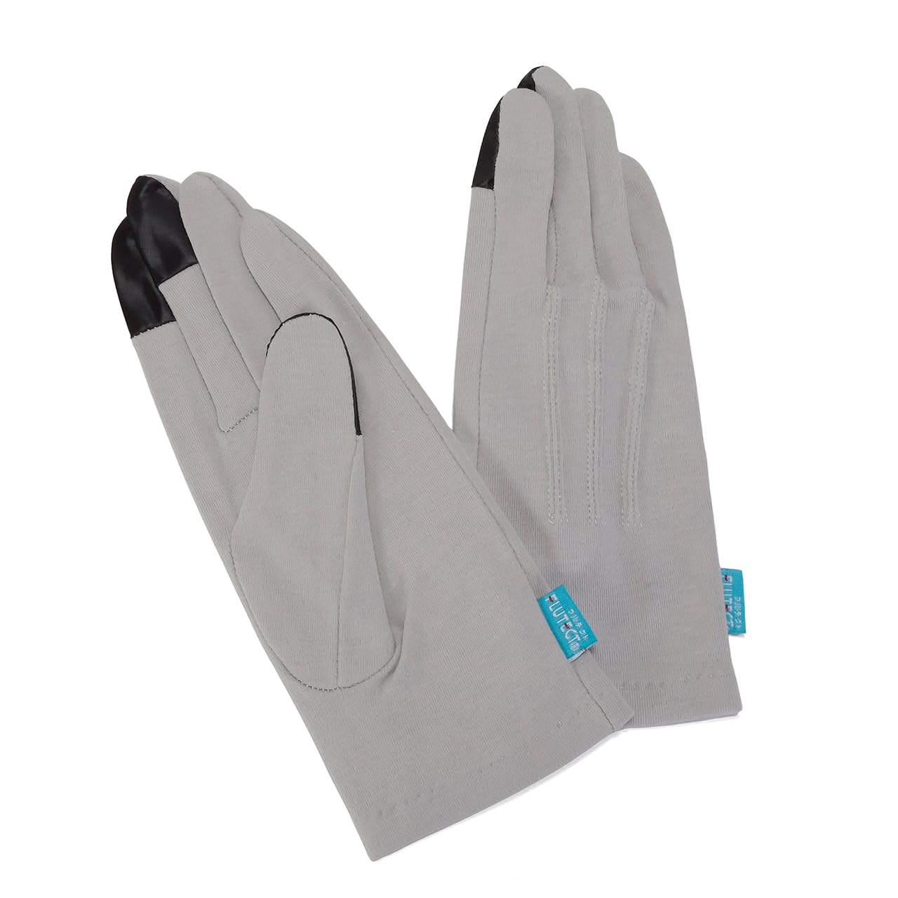 

Хлопковый смартфон УФ Ручная работа Сделано в Японии с тканью Fulltect Подарок 1 [CHELABO] Перчатки, Совместимые, Защита, Уход, (Серый, Набор, Пара, Большой)