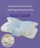 Butterfly Memory Foam Pillow - Ergonomic Horn-Shaped Traction Design for Adults