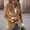 Damen Mode Lässig Einfarbiger Druck Frühling Winter Langarm Jacken & Mäntel