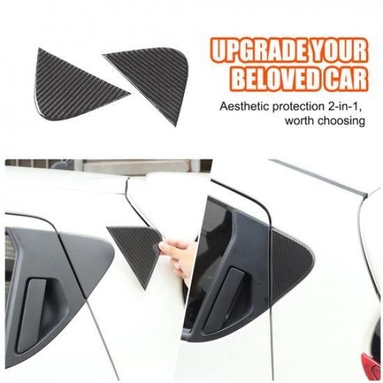 Soft Carbon Outer Door Handle Rear Triangle Trim Sticker For Nissan Juke 2011-19