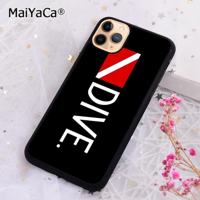 

MaiYaCa Scuba Diving Dive Flag Phone Case Cover For iPhone 17 Air 13 14 16 16e 15 pro max plus 11 12 shell coque iPhone 12pro max