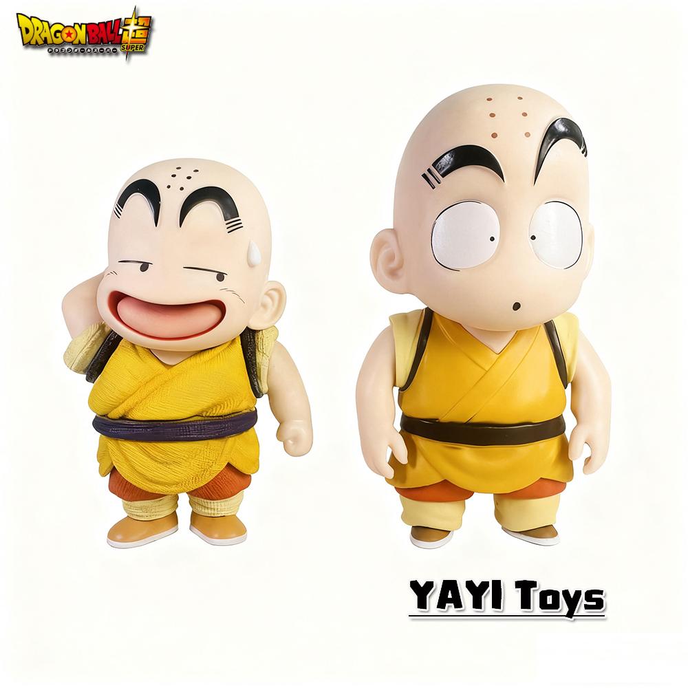 Neue Dragon Ball Son Goku Anime Figuren Krillin Fuguire Kindheit Niedliche Modelle PVC Statue Schreibtischornamente Sammlerspielzeug Perfektes Geschenk