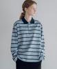 Banwonateullie A3545 Powder Blue Striped T-Shirt