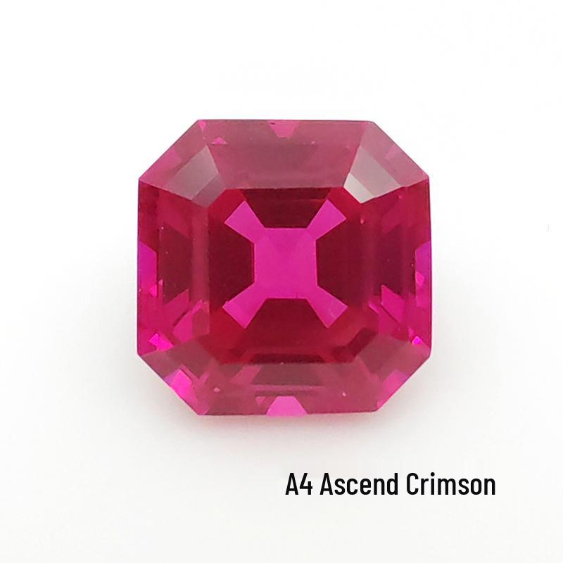 Aocai Bao Shi Lab-Grown Ruby Precision-Cut Loose Stone, AGL Certified Mainstone for Jewelry.