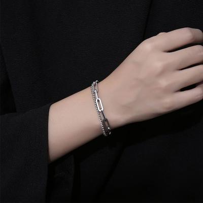 New Chain Stitching Bracelet Female Simple Male And Female Double Bracelet Yl138