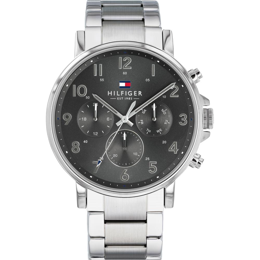 Tommy Hilfiger Daniel Grey Silver Metal Strap Men s Quartz Watch 1710382 серый