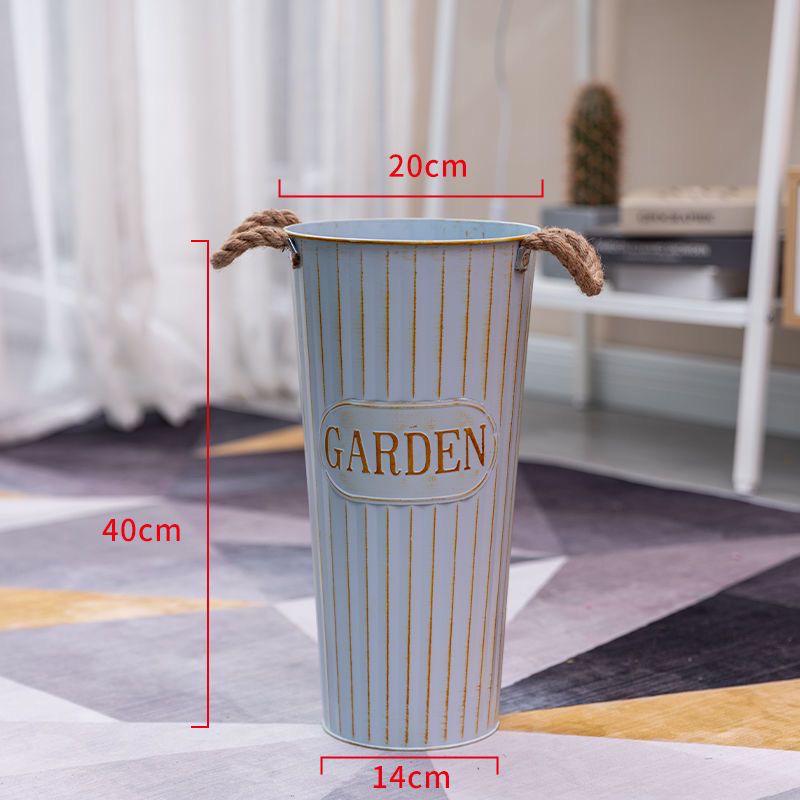 Creative Tin Flower Pot: Dried & Fresh Flower Arrangement Vase for Home or Flower Shop Use