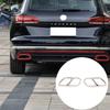 For Volkswagen Touareg - Stainless Steel Black Car Exhaust Muffler Exhaust Pipe Cover Trim Stickers Car Accessories