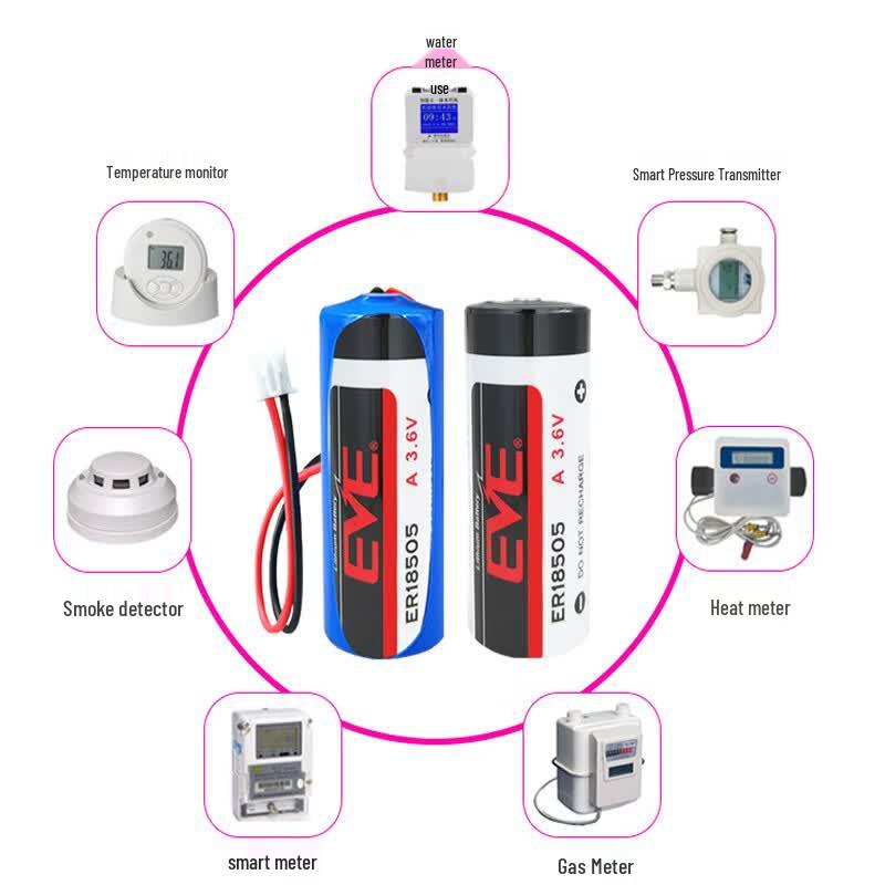 EVE ER18505 3.6V Primary Lithium Battery with SM Plug