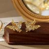 Elegant Butterfly Stud Earrings - Women's Light Luxury, Versatile, and Exquisite Accessory for Daily Wear