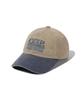 CGP Square Logo Washed Color Block Ball Cap_Light Khaki