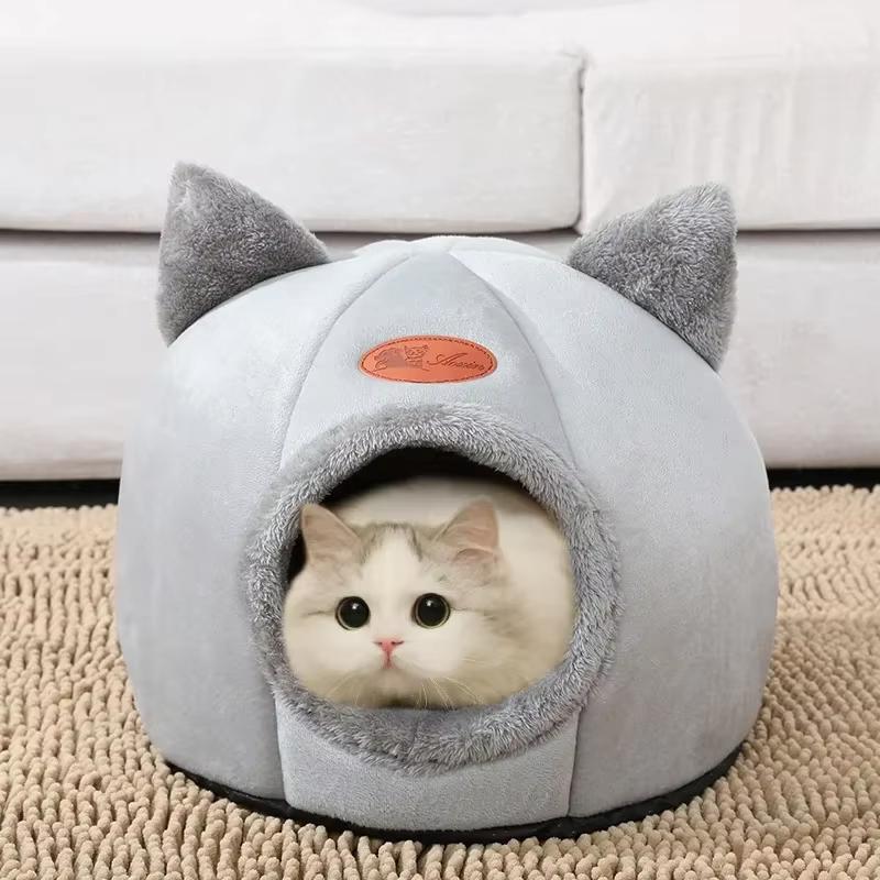 Katzennest Schlafkomfort weiche warme Unterlage schlafendes Katzennest Winter bequemes Nest geeignet für kleine, mittlere und große Katzennester