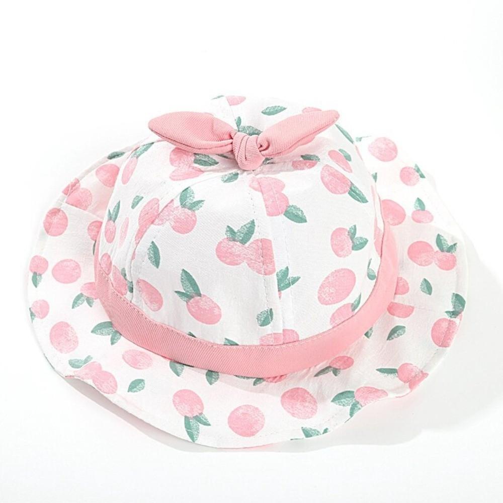 Fruit Print Baby Bucket Hat Sun Protection Panama Cap New Kids Sun Hat Summer