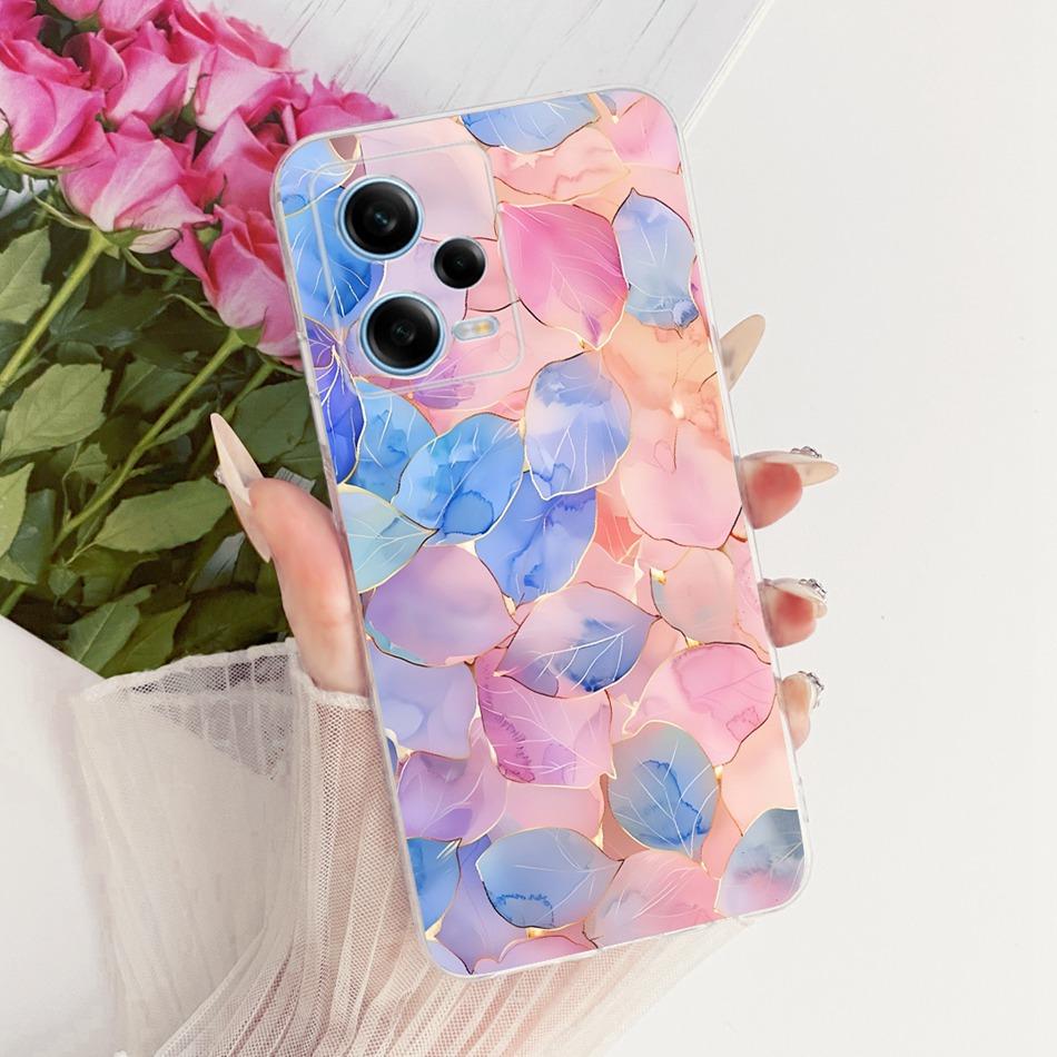 For Xiaomi Redmi Note 12 Pro 5G 2026 Cute Flower Butterfly Cat Painted Case For Redmi Note12 Pro Soft Silicone TPU Phone Cases
