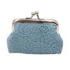 Embossed Lace Coin Purse, Kiss Lock Closure Coin Pouch, Women Small Change Purse for Cash Coins Cards