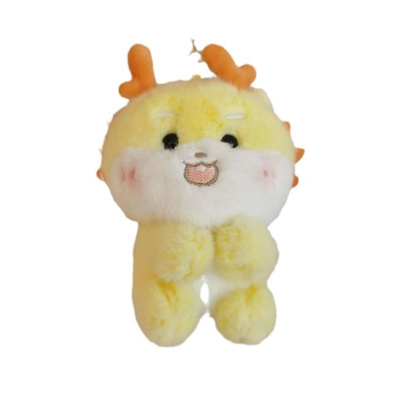 Cute Dragon Plush Keychain Ultra-soft Short Plush Stuffed Animal Accessory