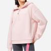 Li Ning Fitness Series Anti-Static Anti-Bacterial Warm Pullover Hoodie Loose Sports Long Sleeve Fleece Sweatshirt Women sweatshirt AWDUF14-3