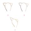 Alloy Cat Ear Headband Pearl Rinestone Hairband Headwear Costume Fancy Party