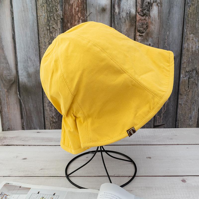 Small Cloth Label Fisherman Hat Double-sided Sun Protection Sun Hat Summer Sun Protection Hat for Women