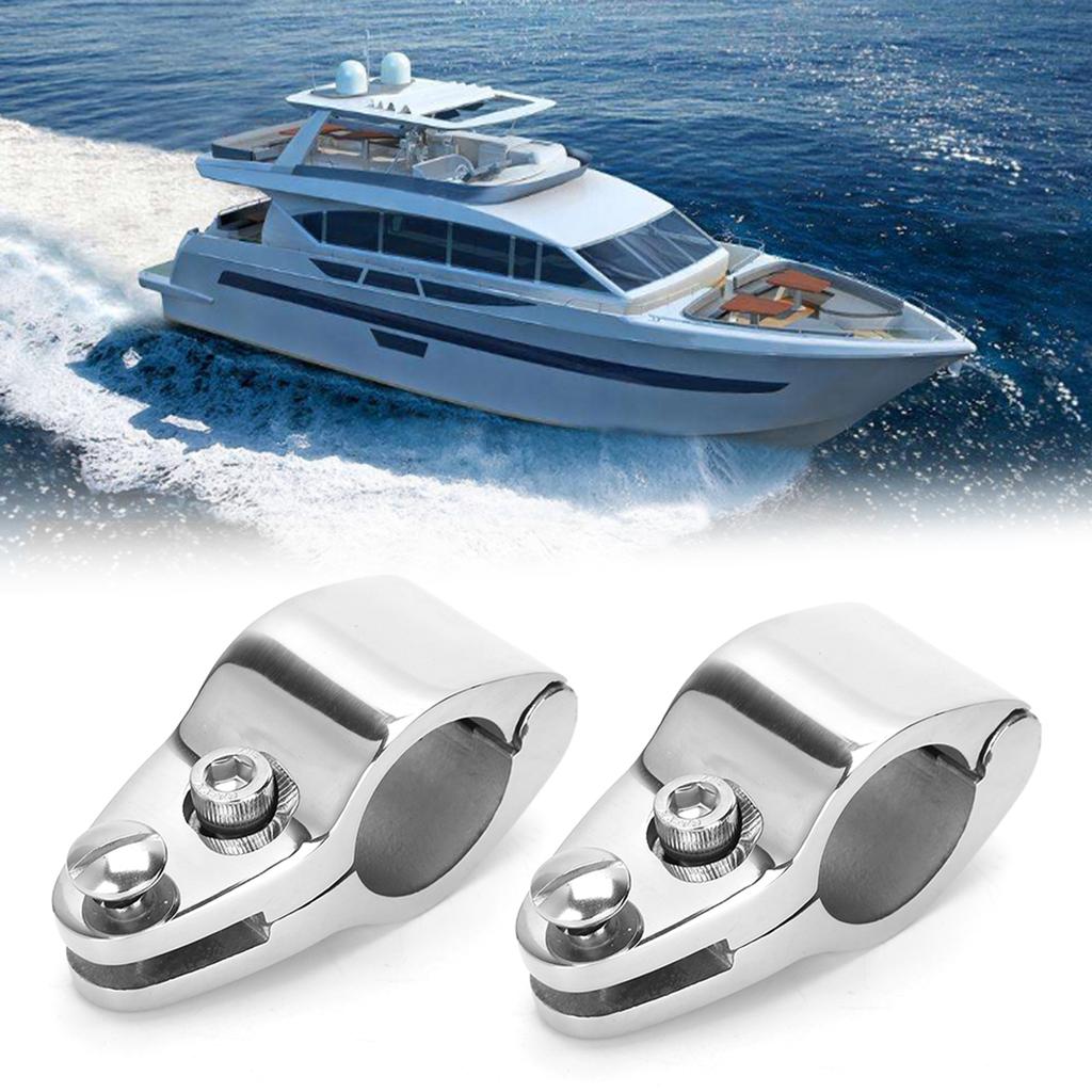2pcs Stainless Steel Boat Marine Hinged Upper Jaw Slide Hardware Fittings32mm1.26in