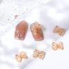 Resin Crystal Nail Jewelry Bow Nail Art Decoration Bowknots Nail Rhinestones Bowknot Nail Drills