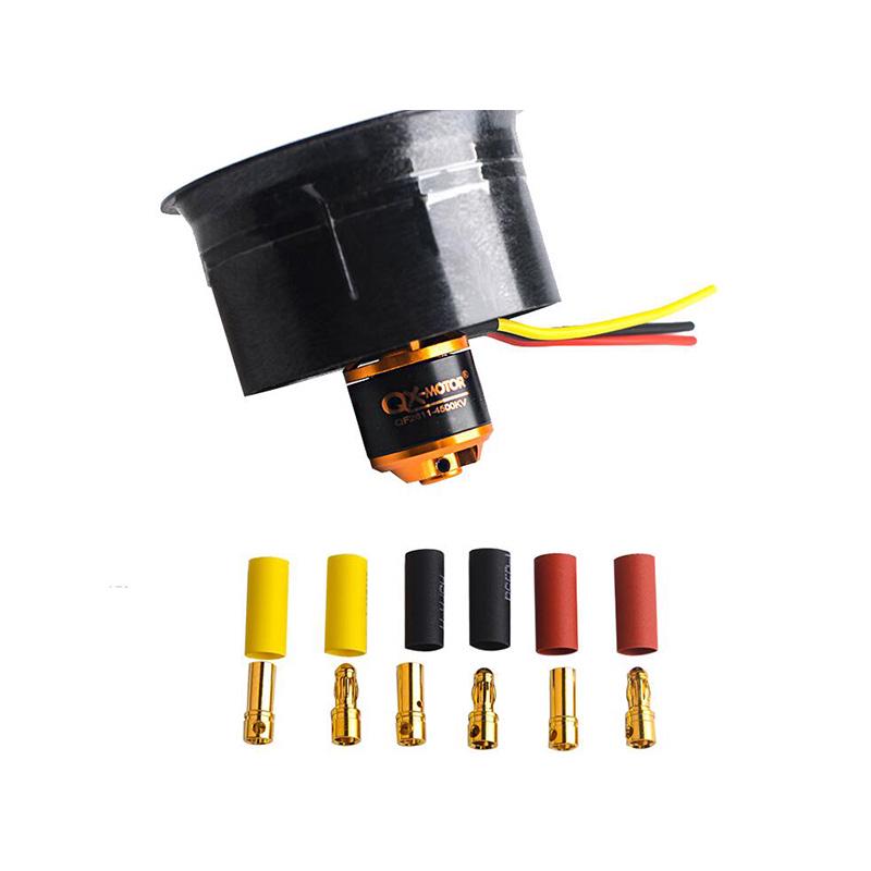 70mm Duct Fan+3000kv Motor Spindle-4mm/64mm Fan+4500kv Motor/90mm fan+1750KV Motor for Jet RC EDF