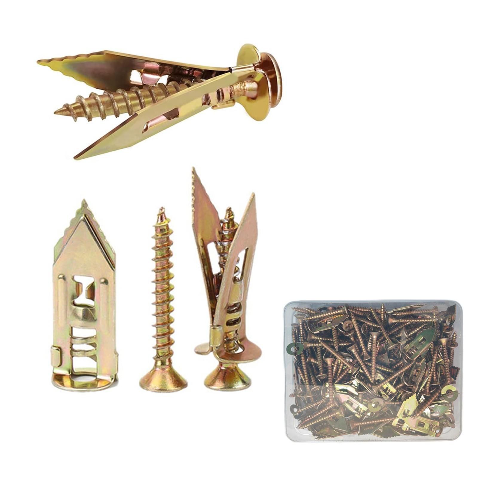 

Самонарезающие анкерные винты, Самонарезающие анкеры из плакированной стали, Самонарезающие анкеры для гипсокартона с винтами One Size чёрный