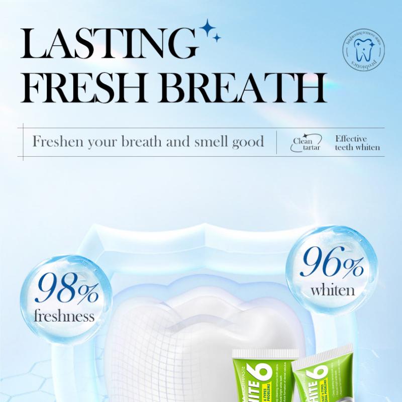 Plant Fruit Probiotic Toothpaste SADOER Oral Whitening Teeth Gum Protection Toothpaste