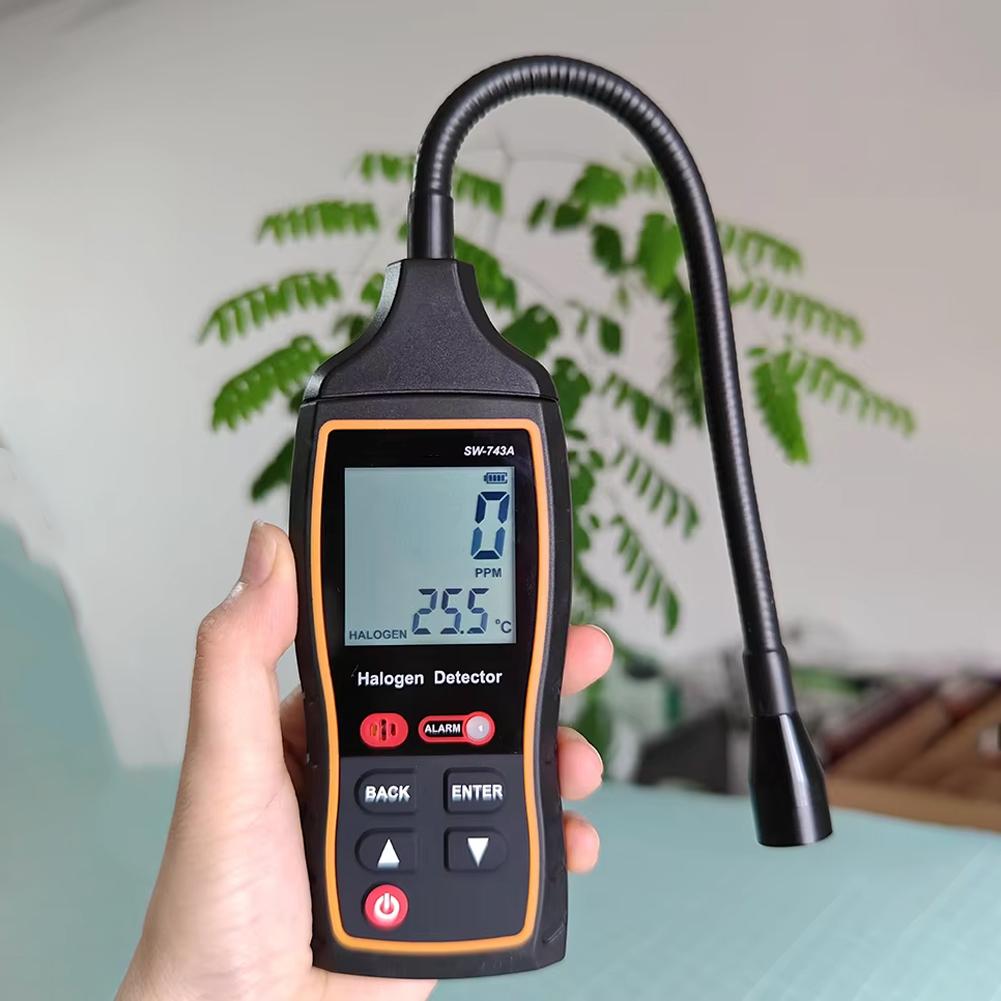 Gas SW743A Electronic Air Conditioning Refrigerant Freon Maintenance Leak Meter Halon Refrigerant L9M1