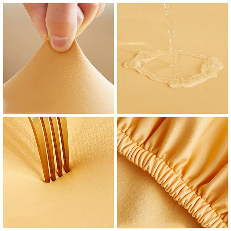 Coprisedia Curvo in Pelle Impermeabile Copri Schienale Sedia ad Arco Traforato Salone di Parrucchiere Bar Caffetteria Bracciolo Sollevabile Girevole