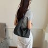 Stylish Faux Leather Hobo Bag with Braided Shoulder Strap Slouchy Large Capacity Zip Top Tote Purse