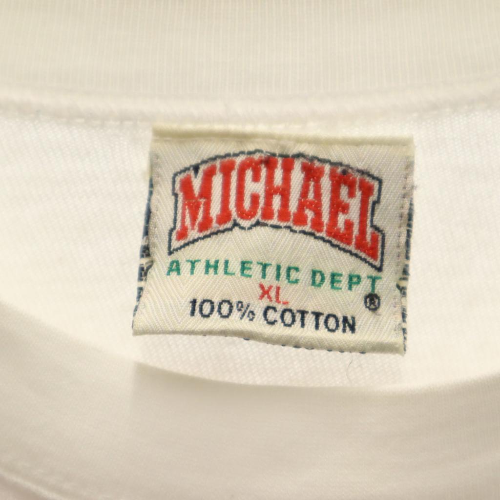 MICHAEL ATHLETIC DEPT 90s Magic Johnson's T NBA Chicago Bulls Short sleeve T-shirt Men's Used