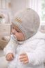 Baby Hat 34-36 Tied Covers the Ears Spring Autumn Light Beige