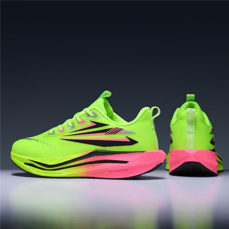Running Shoes Men Carbon Board Speciality Marathon Sports Breathable Lightweight Women's Comfortable Athletic Nonskid Sneakers