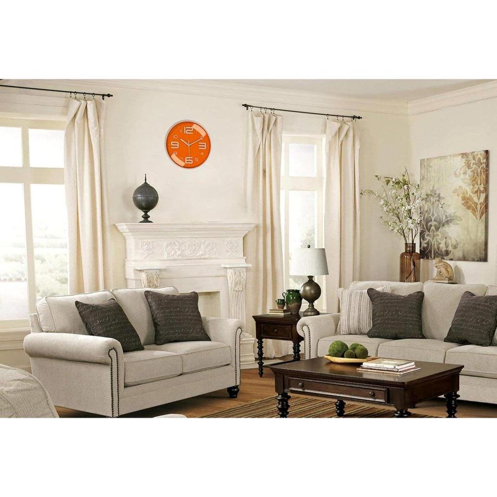 Wall Clock 12" Silent Quartz Decorative Latest Wall Clock Non-Ticking Classic Clock Battery Operated Round Easy to Read for Room/Home