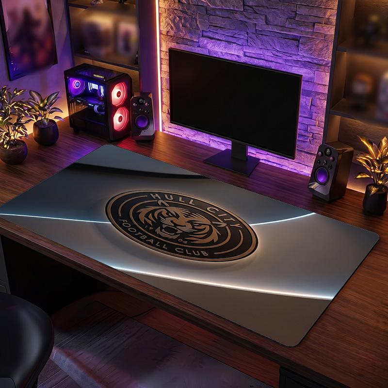 Tappetino Mouse Grande Stampa Calcio Hull City, Tappetino Esteso Antiscivolo per Scrivania Gaming Ufficio Casa