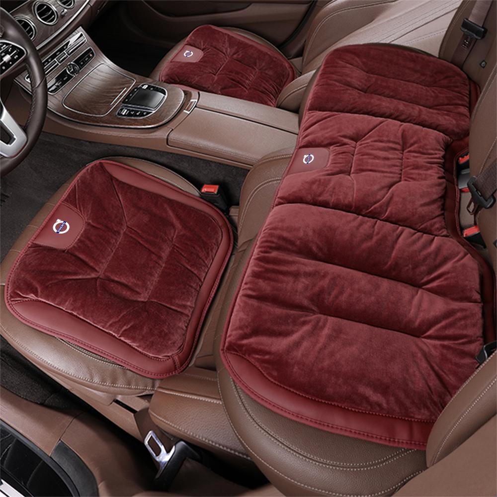 Car Badge Seat Soft Flannel Cushion Protector Pad Decor Auto Accessories For Volvo V40 V50 S40 S80 XC60 S60 C40 S60 V90 Rdesign