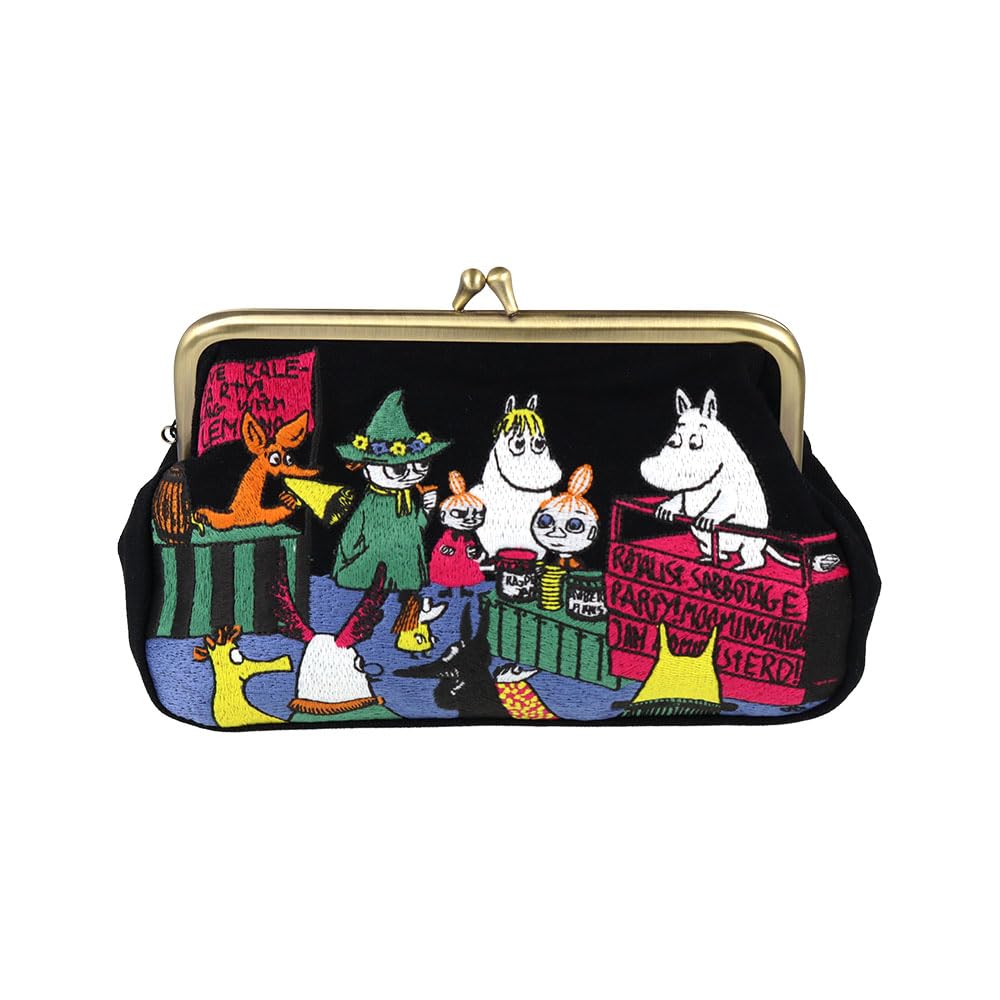 Stationery Moomin Goods Pencil Case with Clasp and Tatami S2337584 Sun-Star Embroidery,