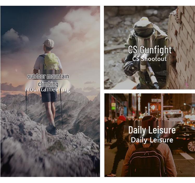 Gränsöverskridande Taktisk Kamouflage Stor Kapacitet Studentryggsäck: Multifunktionell Utomhusbokväska